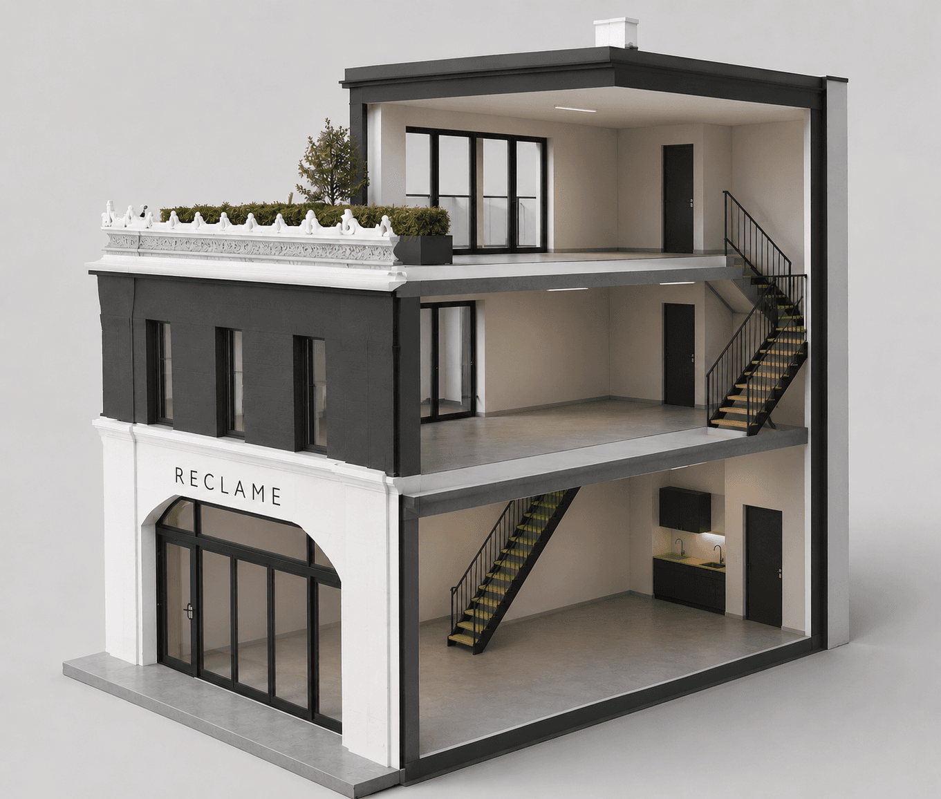 MBE business unit with terrace on the second floor